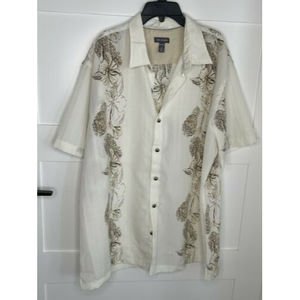 Van Heusen Mens XL Short Sleeve Button Down Shirt